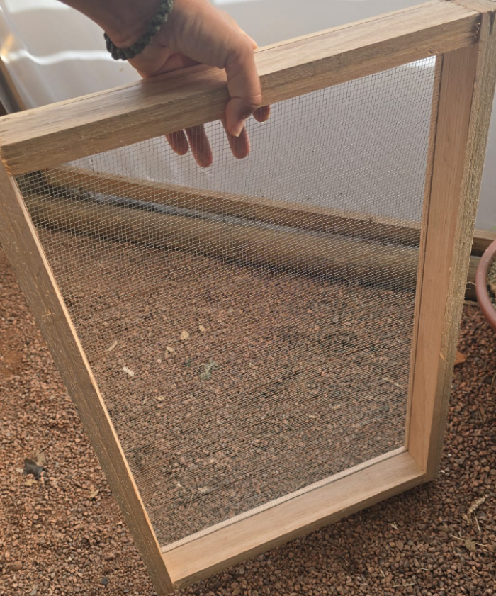 Zaranda o Tamiz rectangular en madera 40x60cm