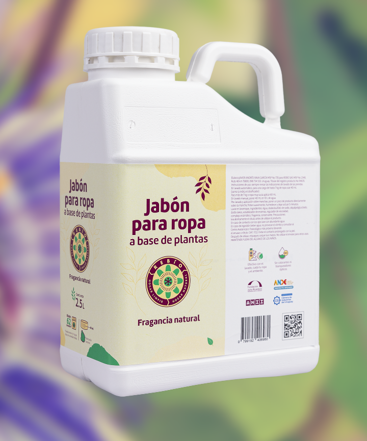 Jabón líquido natural para ropa 2.5 L