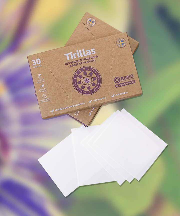 Tirillas de jabón para ropa