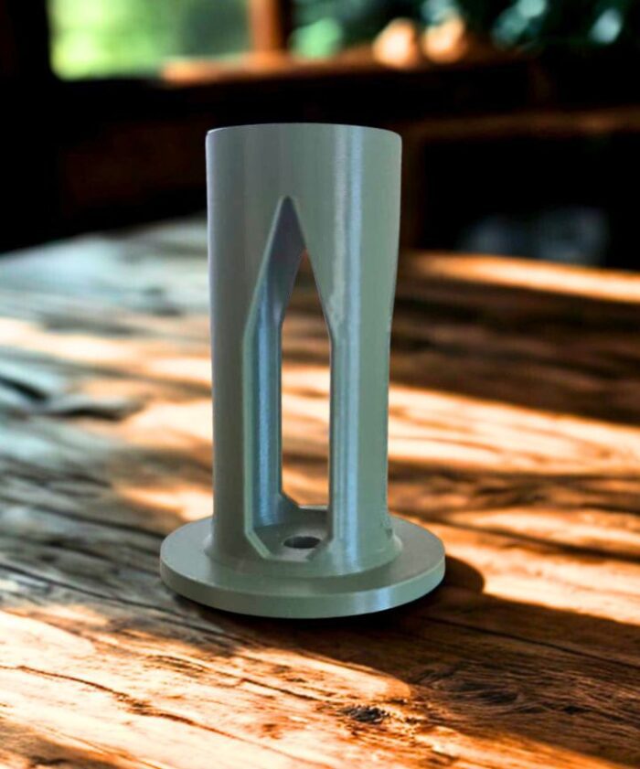 Base plana para tutor de plantas medianas