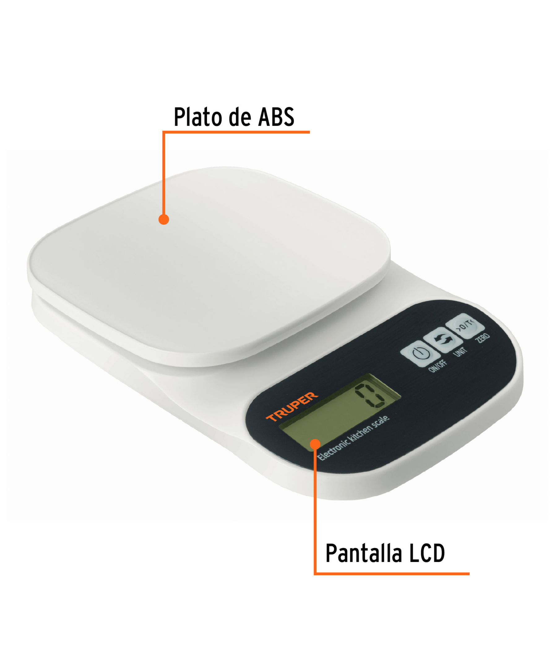 Balanza digital hasta 5 kg - Imagen 3