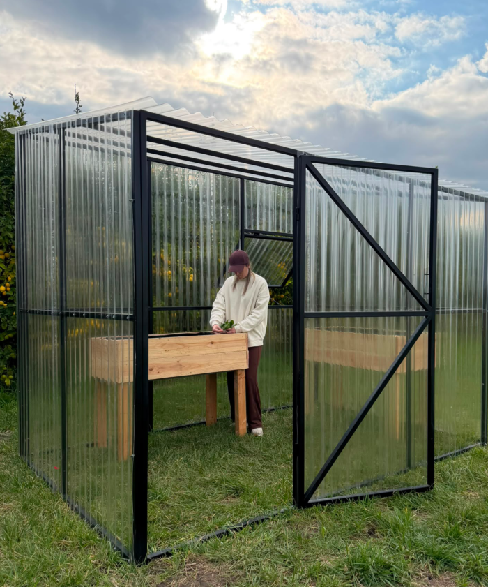 Invernadero Modular 2 × 3 m con Policarbonato